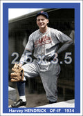Harvey Hendrick - 1934 Philadelphia Phillies - choose a size & style