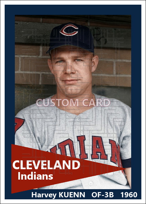 Harvey Kuenn - 1960 Cleveland Indians - choose a size & style