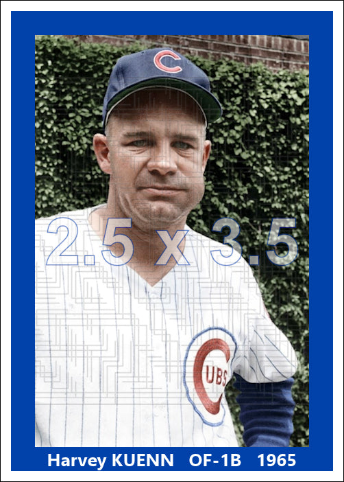 Harvey Kuenn - 1965 Chicago Cubs - choose a size & style