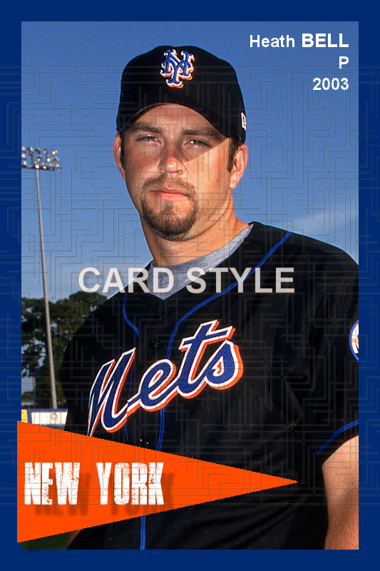 Heath Bell - 2003 New York Mets - choose a size & style