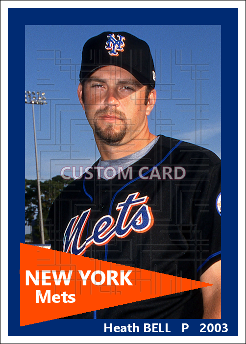 Heath Bell - 2003 New York Mets - choose a size & style