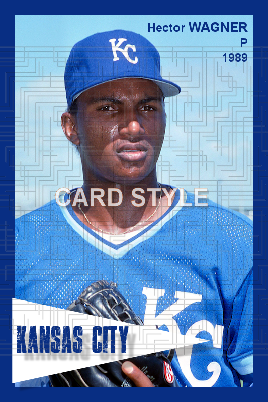 Hector Wagner - 1989 Kansas City Royals - choose a size & style
