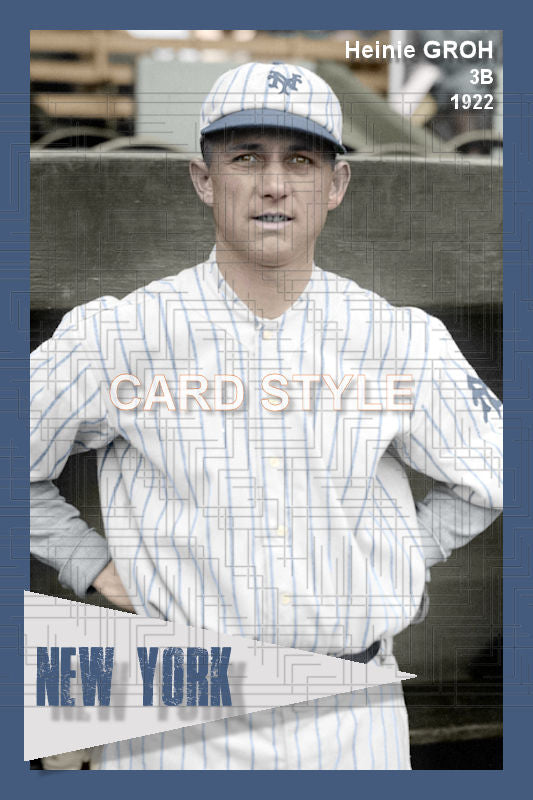 Heinie Groh - 1922 New York Giants - choose a size & style