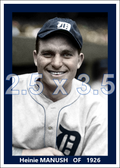 Heinie Manush - 1926 Detroit Tigers - choose a size & style