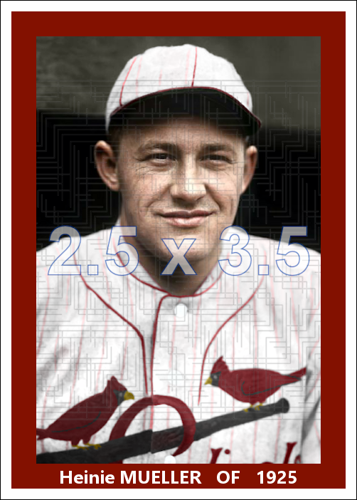Heinie Mueller - 1925 St. Louis Cardinals - choose a size & style