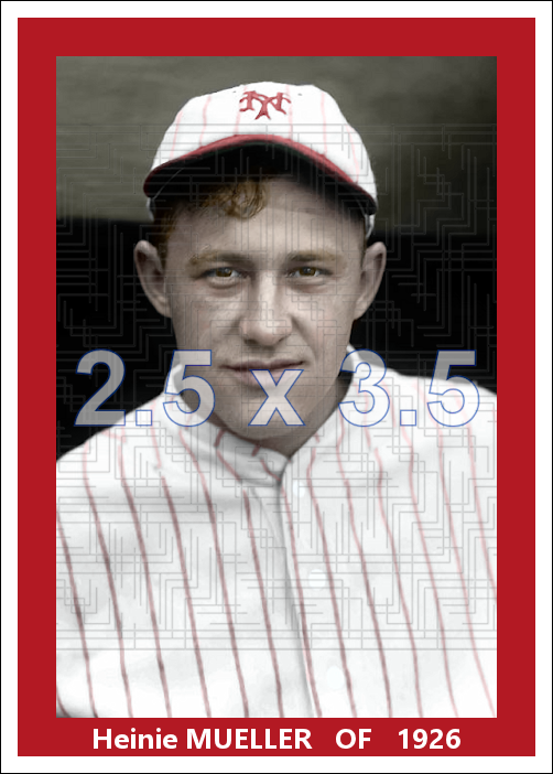 Heinie Mueller - 1926 New York Giants - choose a size & style