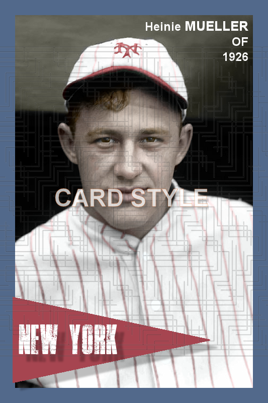 Heinie Mueller - 1926 New York Giants - choose a size & style
