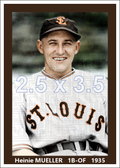 Heinie Mueller - 1935 St. Louis Browns - choose a size & style