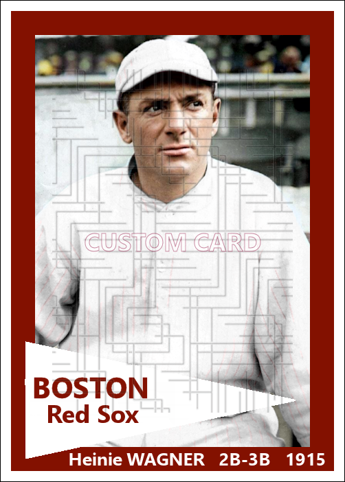 Heinie Wagner - 1915 Boston Red Sox - choose a size & style