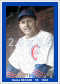 Heinz Becker - 1943 Chicago Cubs - choose a size & style