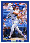 Henry Cotto - 1988 Seattle Mariners - choose a size & style