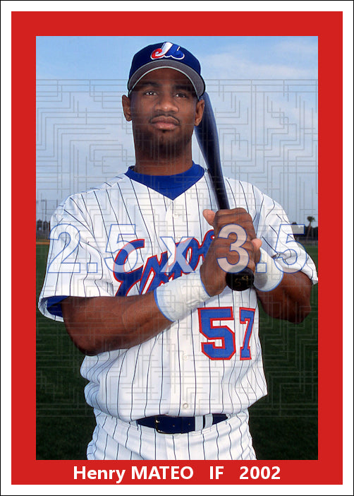 Henry Mateo - 2002 Montreal Expos - choose a size & style