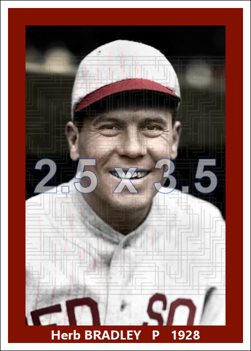 Herb Bradley - 1928 Boston Red Sox - choose a size & style