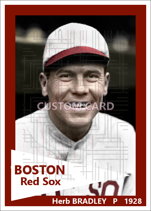 Herb Bradley - 1928 Boston Red Sox - choose a size & style
