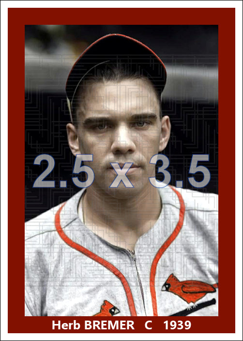 Herb Bremer - 1939 St. Louis Cardinals - choose a size & style