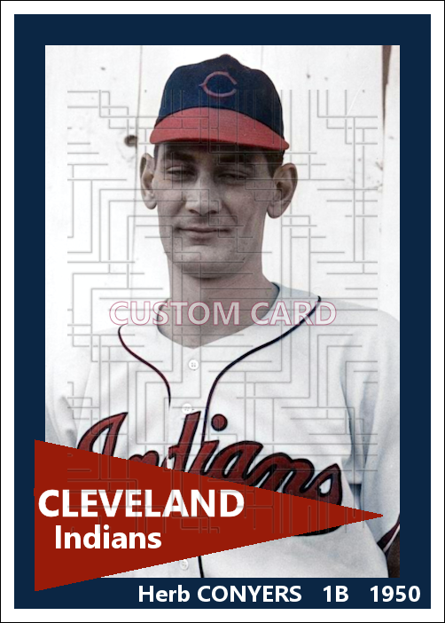 Herb Conyers - 1950 Cleveland Indians - choose a size & style