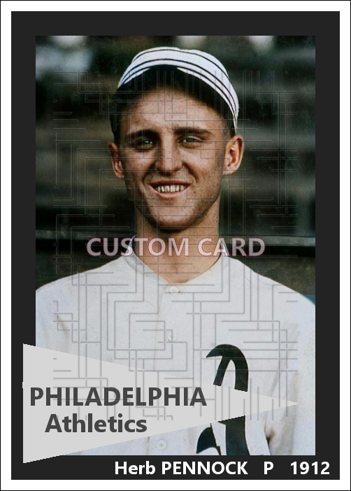 Herb Pennock - 1912 Philadelphia Athletics - choose a size & style