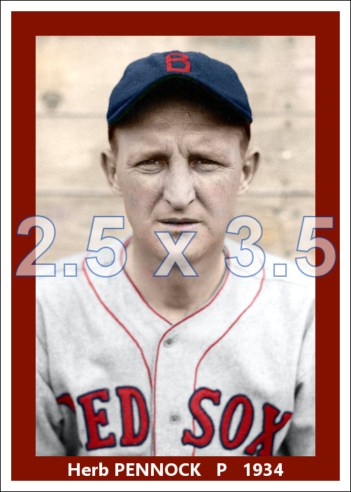 Herb Pennock - 1934 Boston Red Sox - choose a size & style
