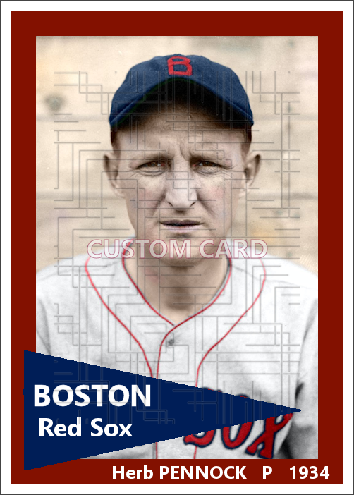 Herb Pennock - 1934 Boston Red Sox - choose a size & style