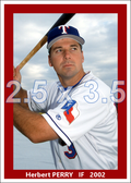 Herbert Perry - 2002 Texas Rangers - choose a size & style