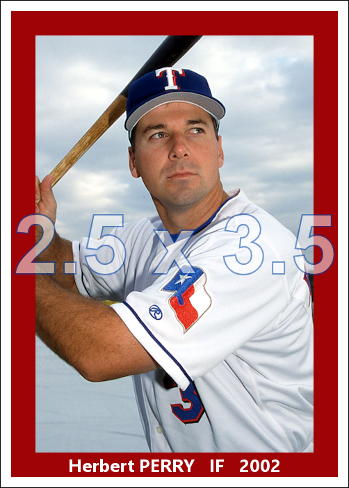 Herbert Perry - 2002 Texas Rangers - choose a size & style