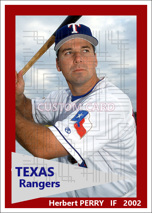 Herbert Perry - 2002 Texas Rangers - choose a size & style