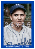 Herman Franks - 1940 Brooklyn Dodgers - choose a size & style