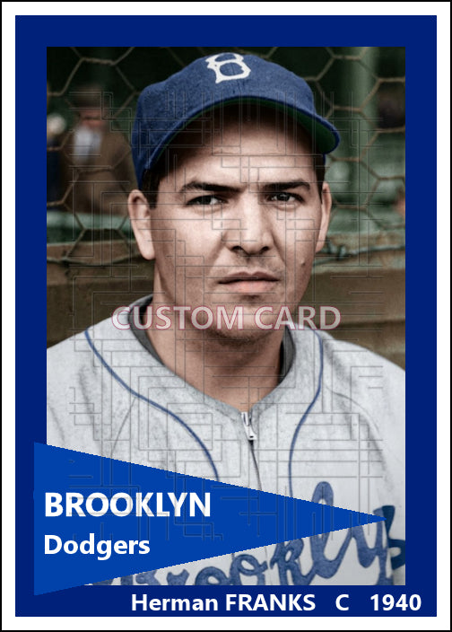 Herman Franks - 1940 Brooklyn Dodgers - choose a size & style