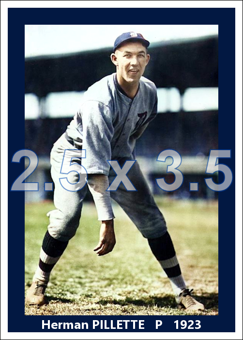 Herman Pillette - 1923 Detroit Tigers - choose a size & style