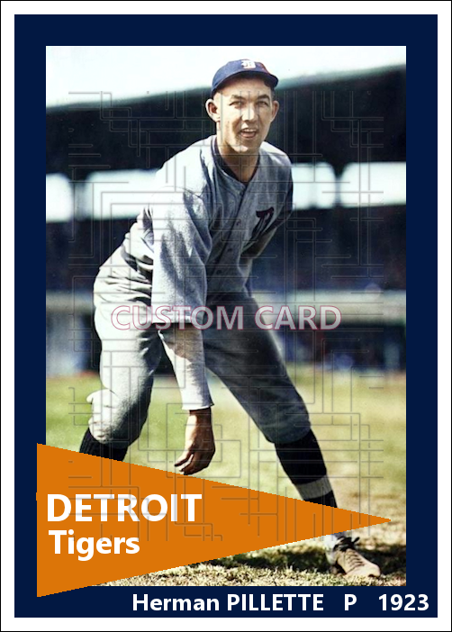 Herman Pillette - 1923 Detroit Tigers - choose a size & style
