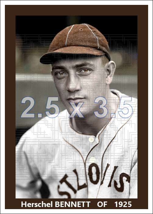 Herschel Bennett - 1925 St. Louis Browns - choose a size & style