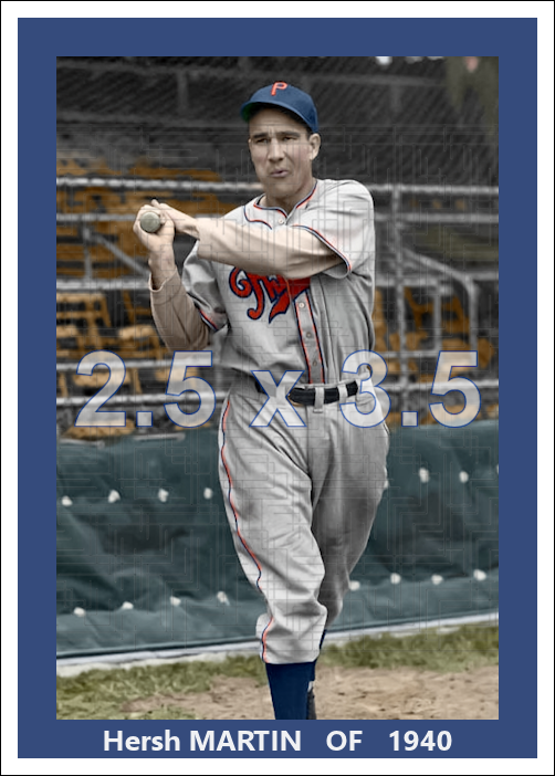 Hersh Martin - 1940 Philadelphia Phillies - choose a size & style