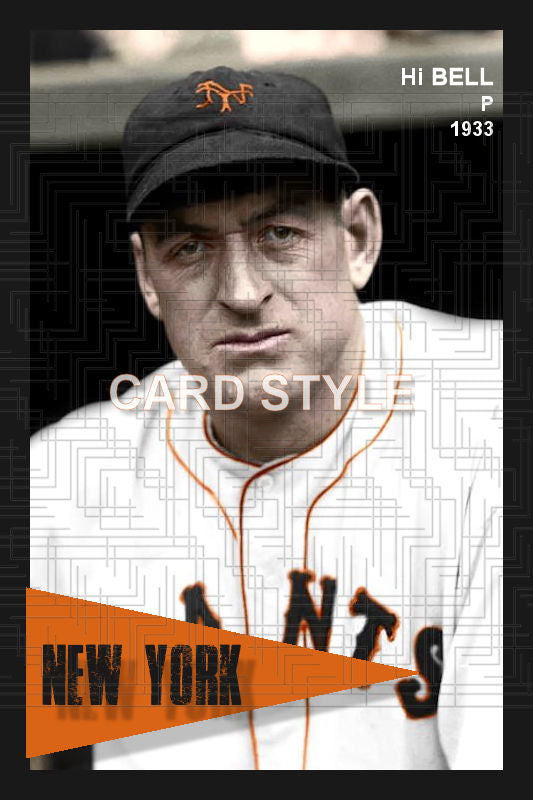 Hi Bell - 1933 New York Giants - choose a size & style