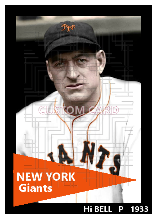 Hi Bell - 1933 New York Giants - choose a size & style