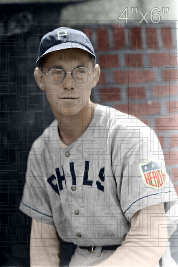 Hilly Flitcraft - 1942 Philadelphia Phillies - choose a size & style