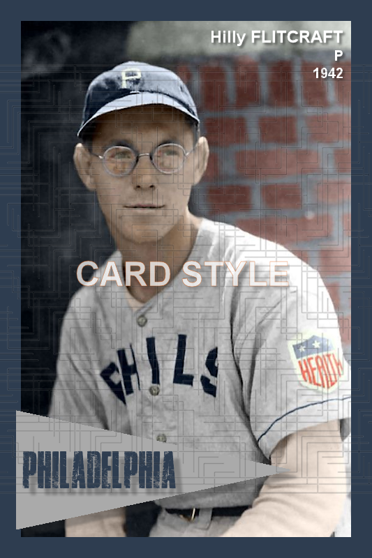 Hilly Flitcraft - 1942 Philadelphia Phillies - choose a size & style