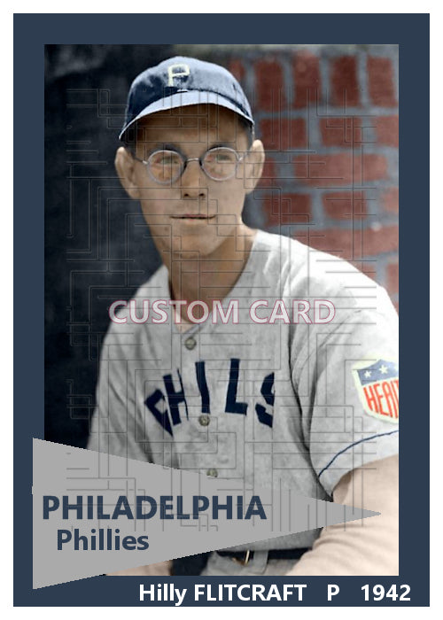 Hilly Flitcraft - 1942 Philadelphia Phillies - choose a size & style