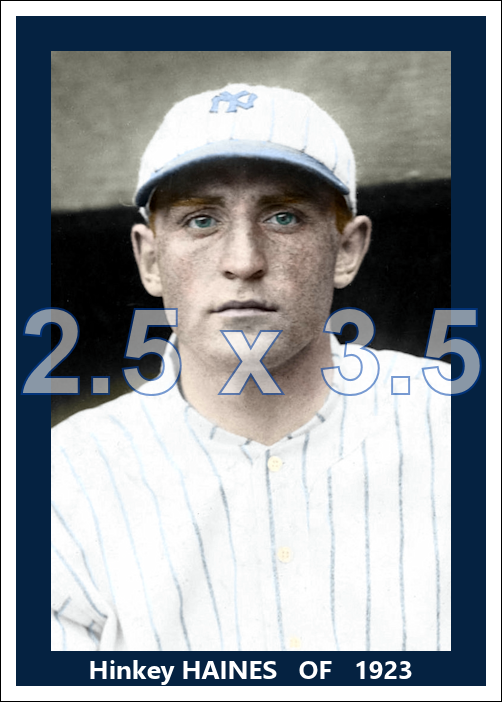 Hinkey Haines - 1923 New York Yankees - choose a size & style