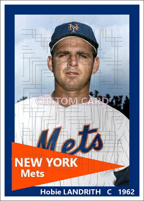 Hobie Landrith - 1962 New York Mets - choose a size & style