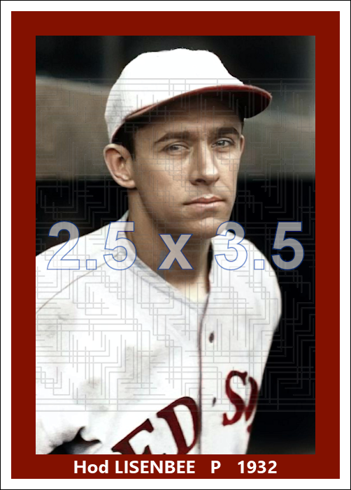 Hod Lisenbee - 1932 Boston Red Sox - choose a size & style
