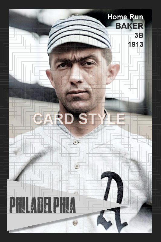 Home Run Baker - 1913 Philadelphia Athletics - choose a size & style
