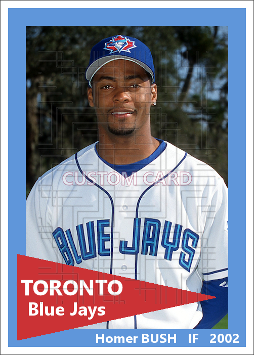 Homer Bush - 2002 Toronto Blue Jays - choose a size & style