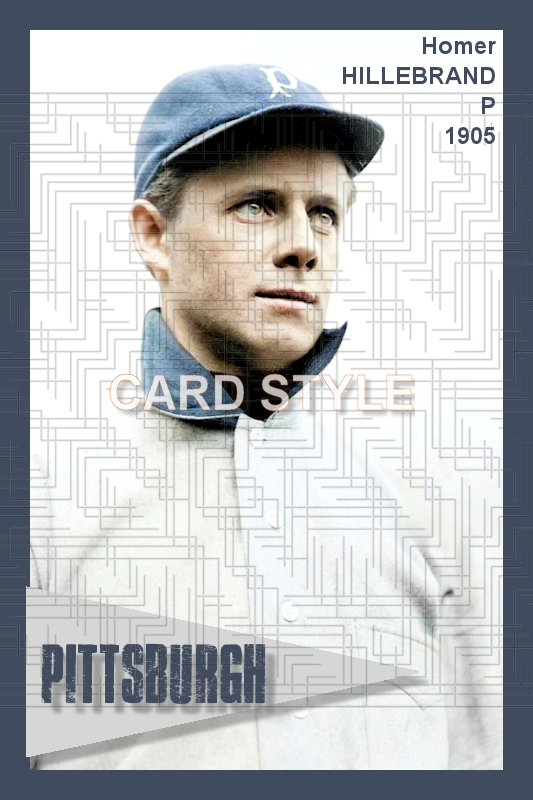 Homer Hillebrand - 1905 Pittsburgh Pirates - choose a size & style