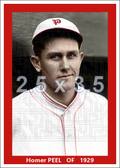 Homer Peel - 1929 Philadelphia Phillies - choose a size & style