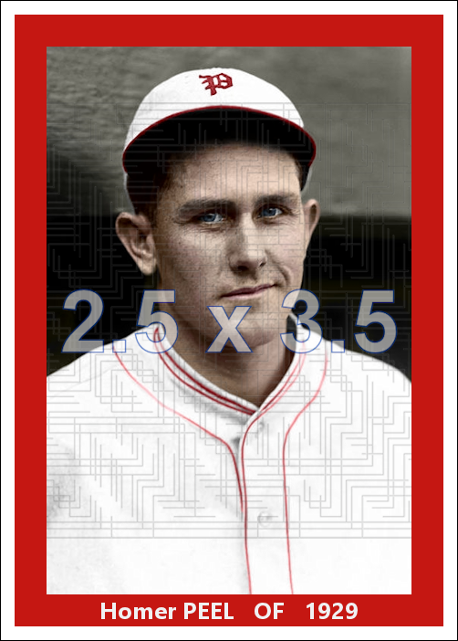 Homer Peel - 1929 Philadelphia Phillies - choose a size & style