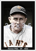 Homer Peel - 1933 New York Giants - choose a size & style