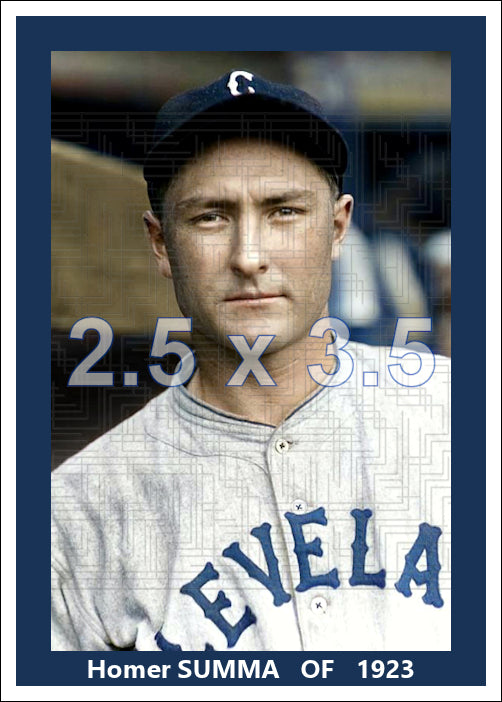 Homer Summa - 1923 Cleveland Indians - choose a size & style