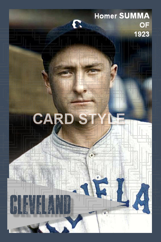 Homer Summa - 1923 Cleveland Indians - choose a size & style