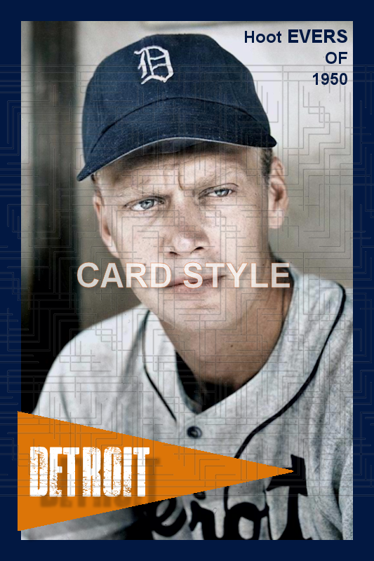 Hoot Evers - 1950 Detroit Tigers - choose a size & style