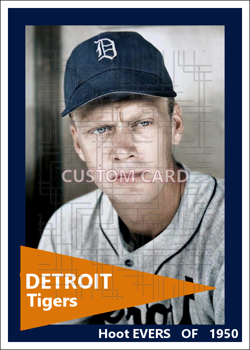 Hoot Evers - 1950 Detroit Tigers - choose a size & style